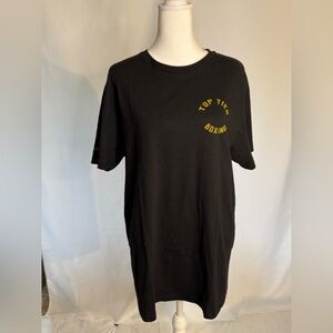 Next Level Apparel Black T-Shirt with Gold Print